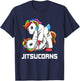 Jitsucorn Unicorn Jiu Jitsu Grappling T-Shirt - T-Shirt | Navy