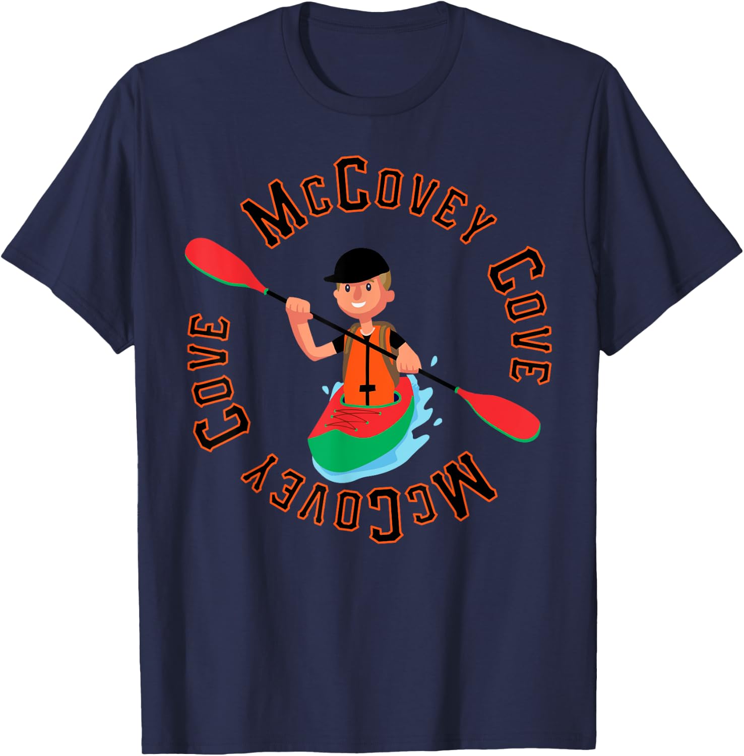 McCovey Cove Baseball Kayak T-Shirt - T-Shirt | Navy