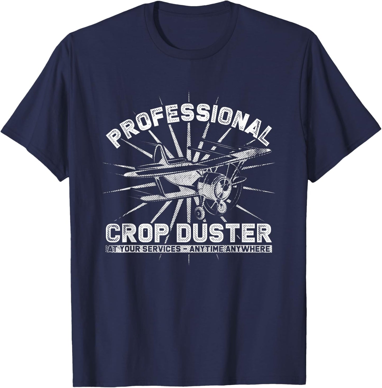 Professional Crop Duster Funny Fart Joke T-Shirt - T-Shirt | Navy