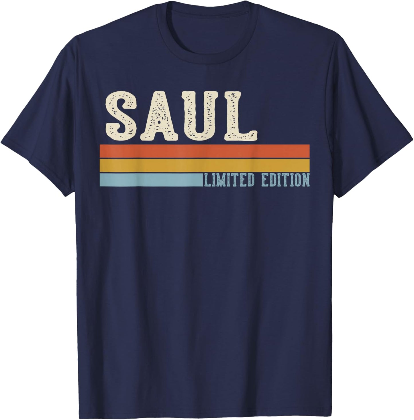 Saul Retro Vintage Men Kids Boys First Name T-Shirt - T-Shirt | Navy