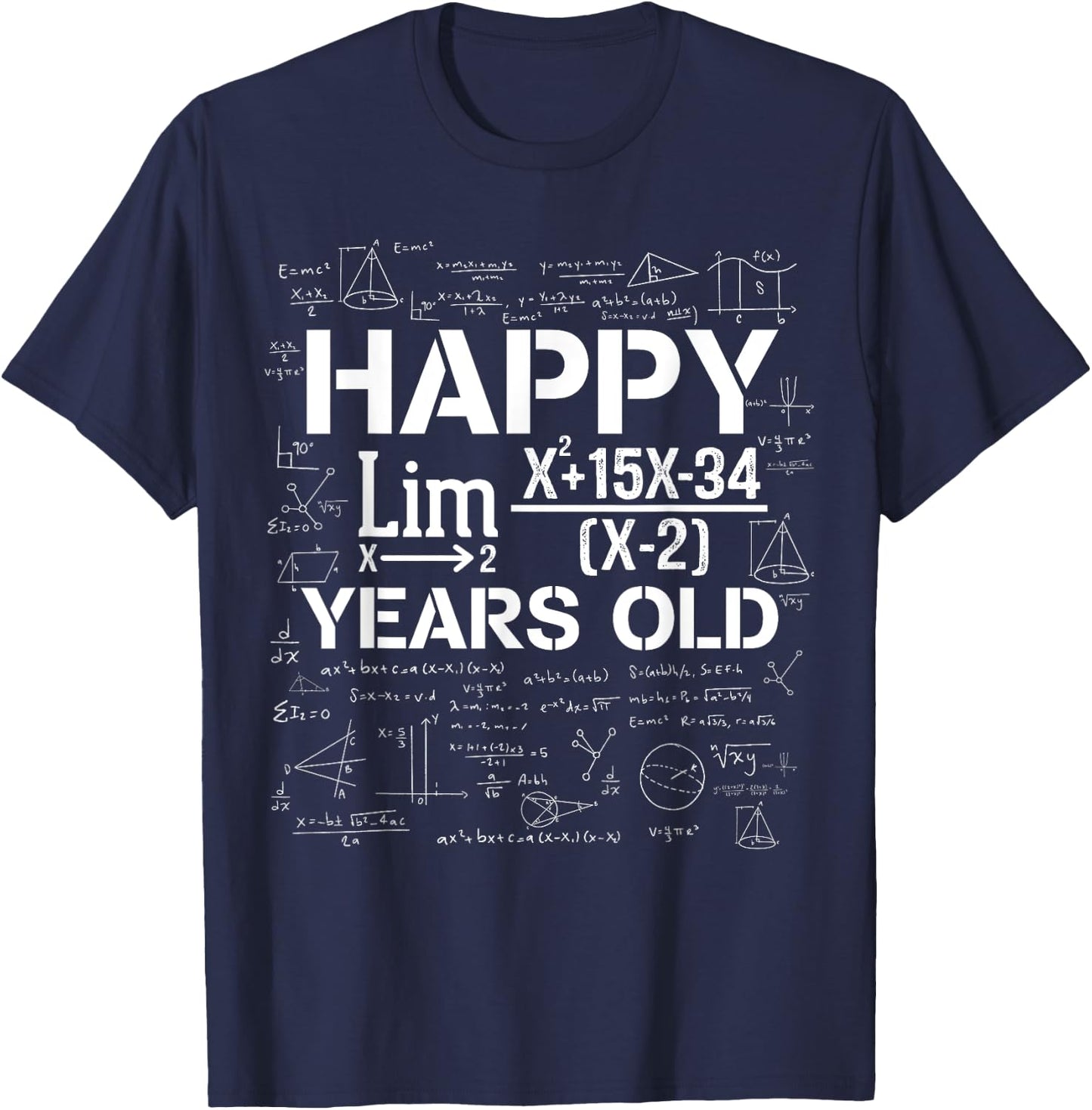 Happy 19 Years Old For Engineers Mathematicians Nerds Geeks T-Shirt - T-Shirt | Navy
