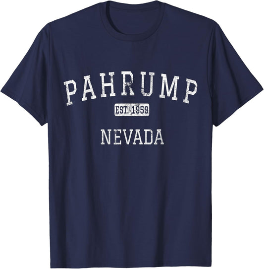 Pahrump Nevada NV Vintage T-Shirt - T-Shirt | Navy