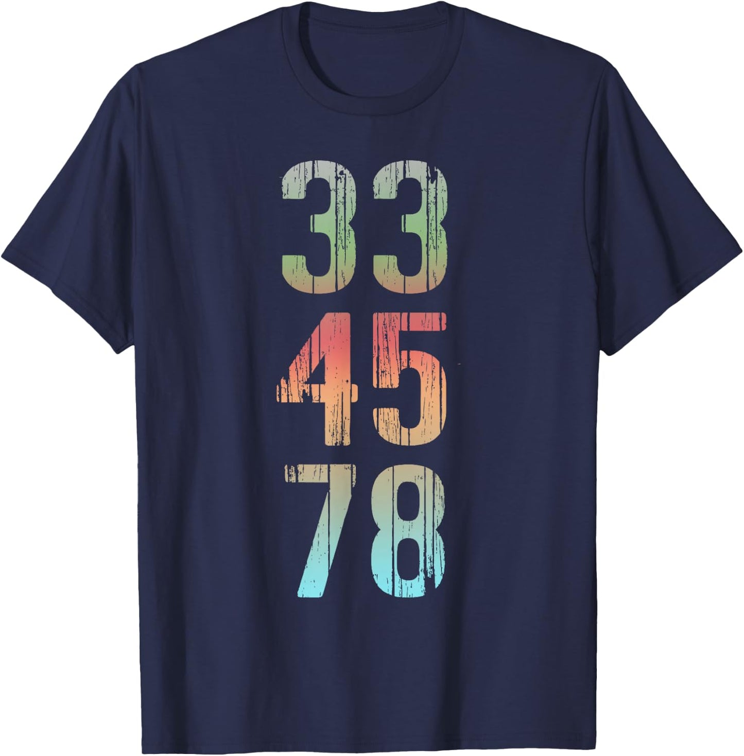 Vinyl Lover Record Collector 33 45 78 LP T-Shirt - T-Shirt | Navy