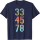 Vinyl Lover Record Collector 33 45 78 LP T-Shirt - T-Shirt | Navy