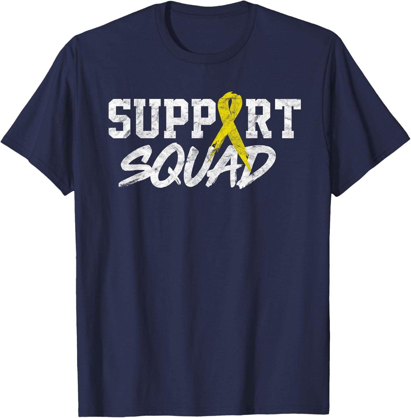 Sarcoma Awareness Month Support Squad Bone Cancer T-Shirt - T-Shirt | Navy