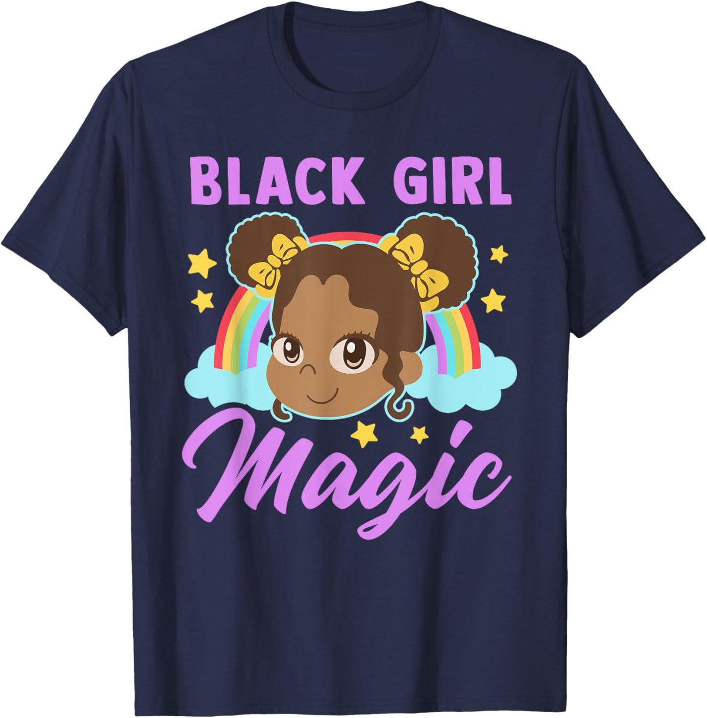 Black Girl Magic African American Melanin Kids Toddler Gifts Small T-Shirt - T-Shirt | Navy