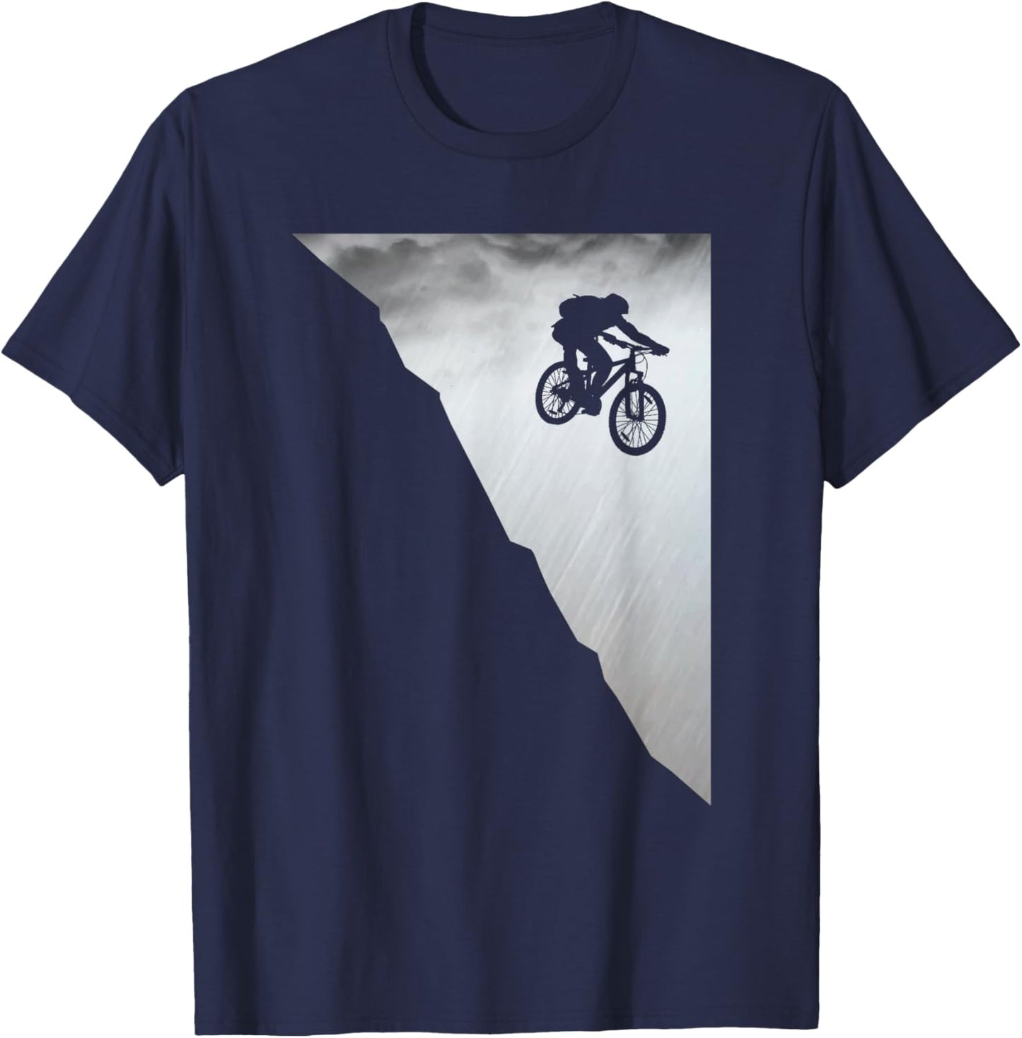 Mountain Bike Downhill Vintage MTB Downhill Bicycle Gift T-Shirt - T-Shirt | Navy