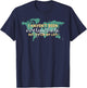 I Haven't Been Everywhere But It's On My List - World Map T-Shirt - T-Shirt | Navy