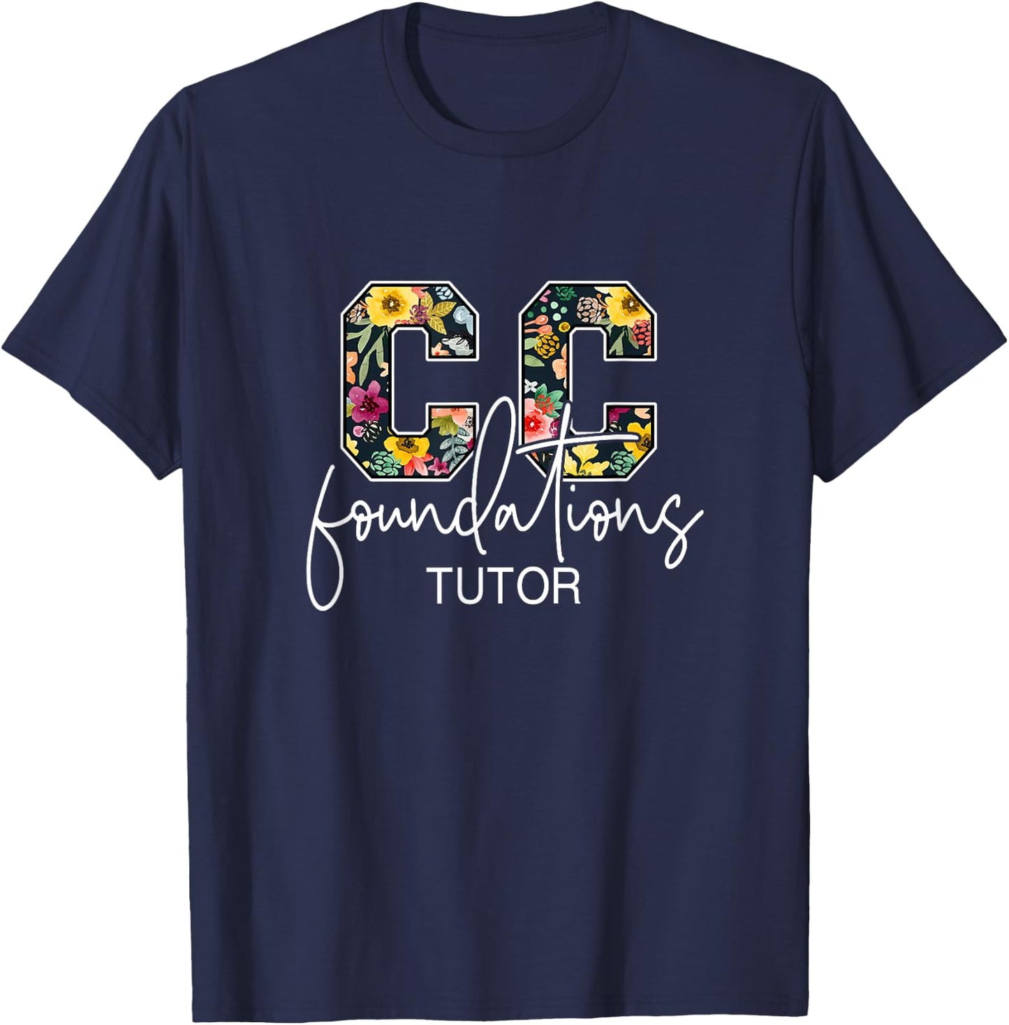 CC Foundations Tutor Classical Conversations Homeschool Mom T-Shirt - T-Shirt | Navy