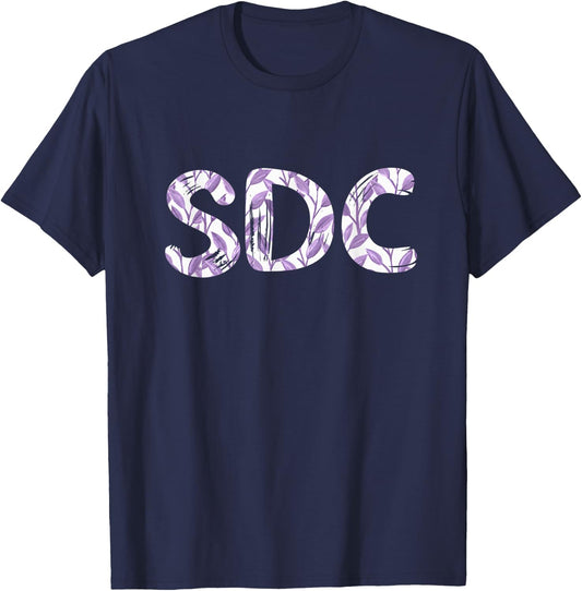 SDC, So damn clutch, so darn cute, monogram, acronym T-Shirt - T-Shirt | Navy