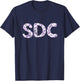 SDC, So damn clutch, so darn cute, monogram, acronym T-Shirt - T-Shirt | Navy