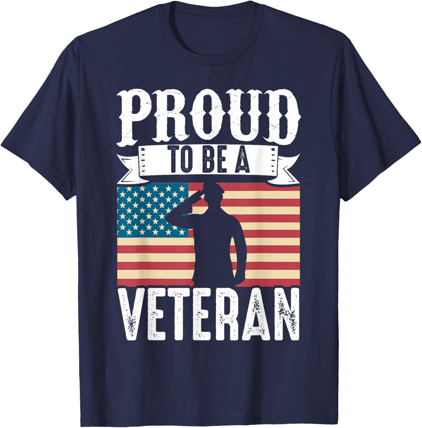 Proud Be A Veteran Of The USA Veteran Veterans Day T-Shirt - T-Shirt | Navy