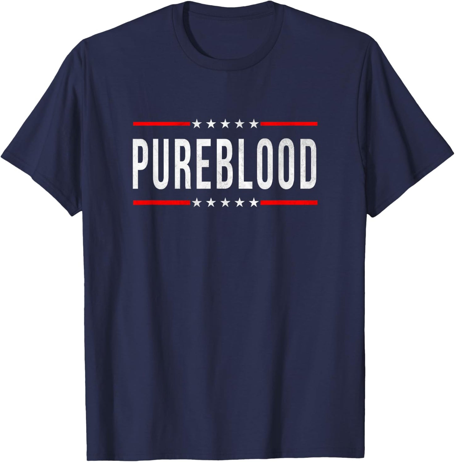 Pureblood Pure Blood #Pureblood Political T-Shirt - T-Shirt | Navy