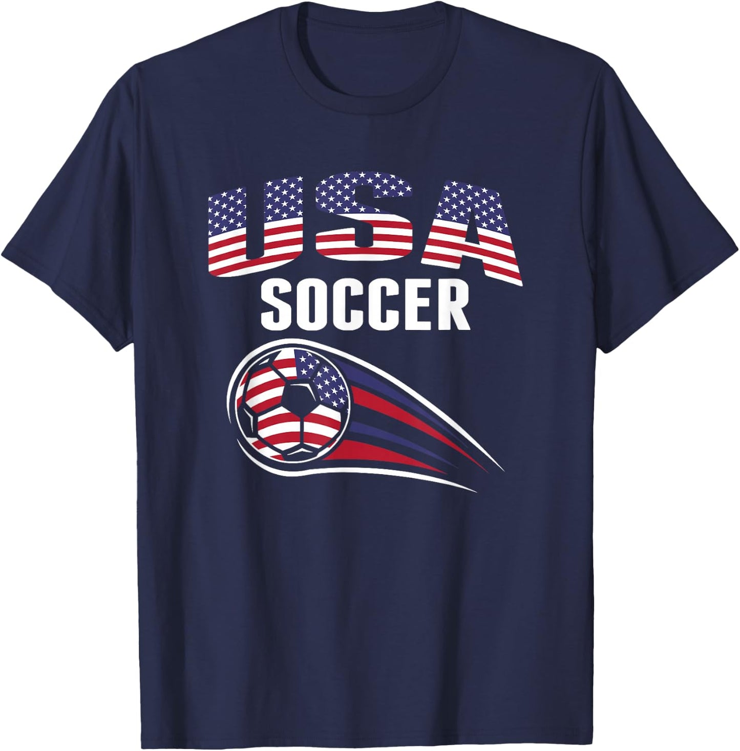 America Soccer Fans Jersey - United States Football Lovers T-Shirt - T-Shirt | Navy