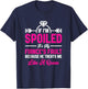 If I'm Spoiled It's My Fiance Fault Future Wife Fiancée T-Shirt - T-Shirt | Navy