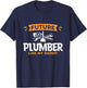 Kids Future Plumber Like My Daddy Plumbing Son Daughter T-Shirt - T-Shirt | Navy