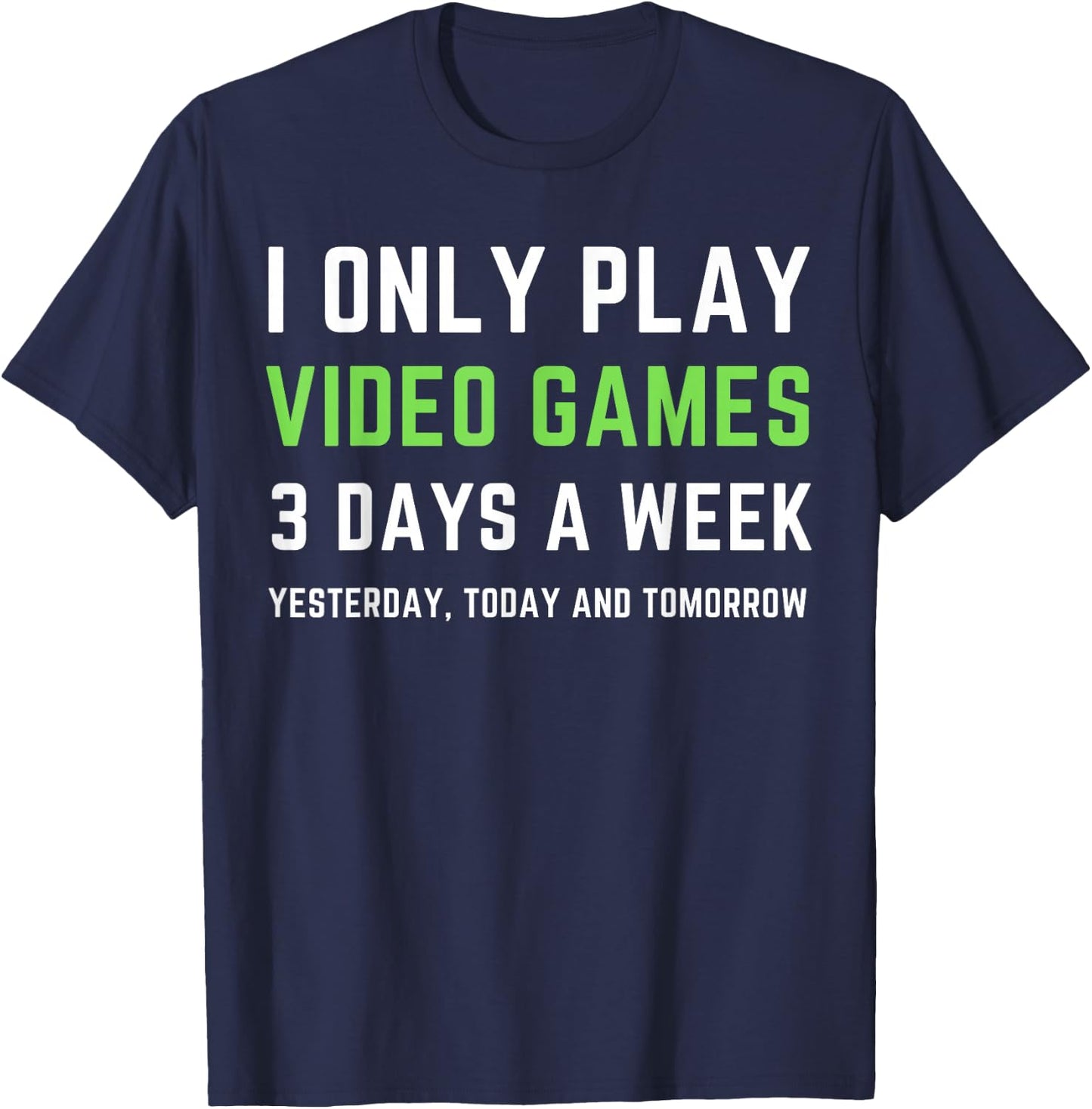 Funny Gaming Play Video Games For Gamer T-Shirt - T-Shirt | Navy