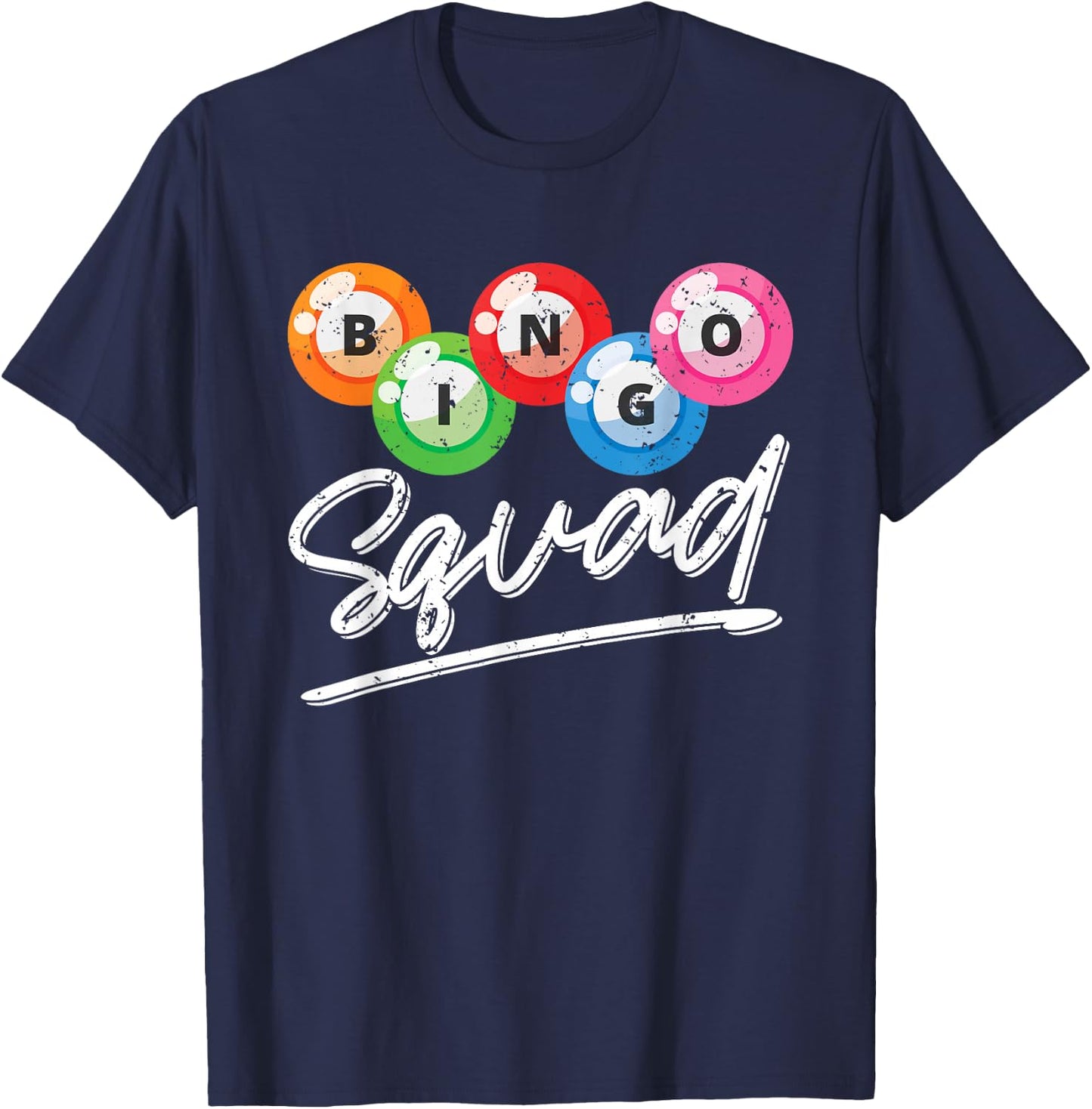 Gambling Bingo Squad Bingo Player Lotto Bingo Caller Bingo T-Shirt - T-Shirt | Navy