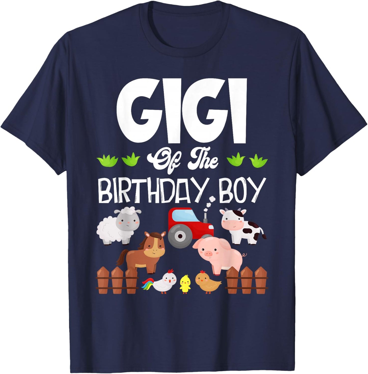 Gigi Of The Birthday Boy Farm T-Shirt - T-Shirt | Navy