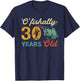 Retro 30th Birthday Fishing Gift Turning 30 Bass Fisherman T-Shirt - T-Shirt | Navy