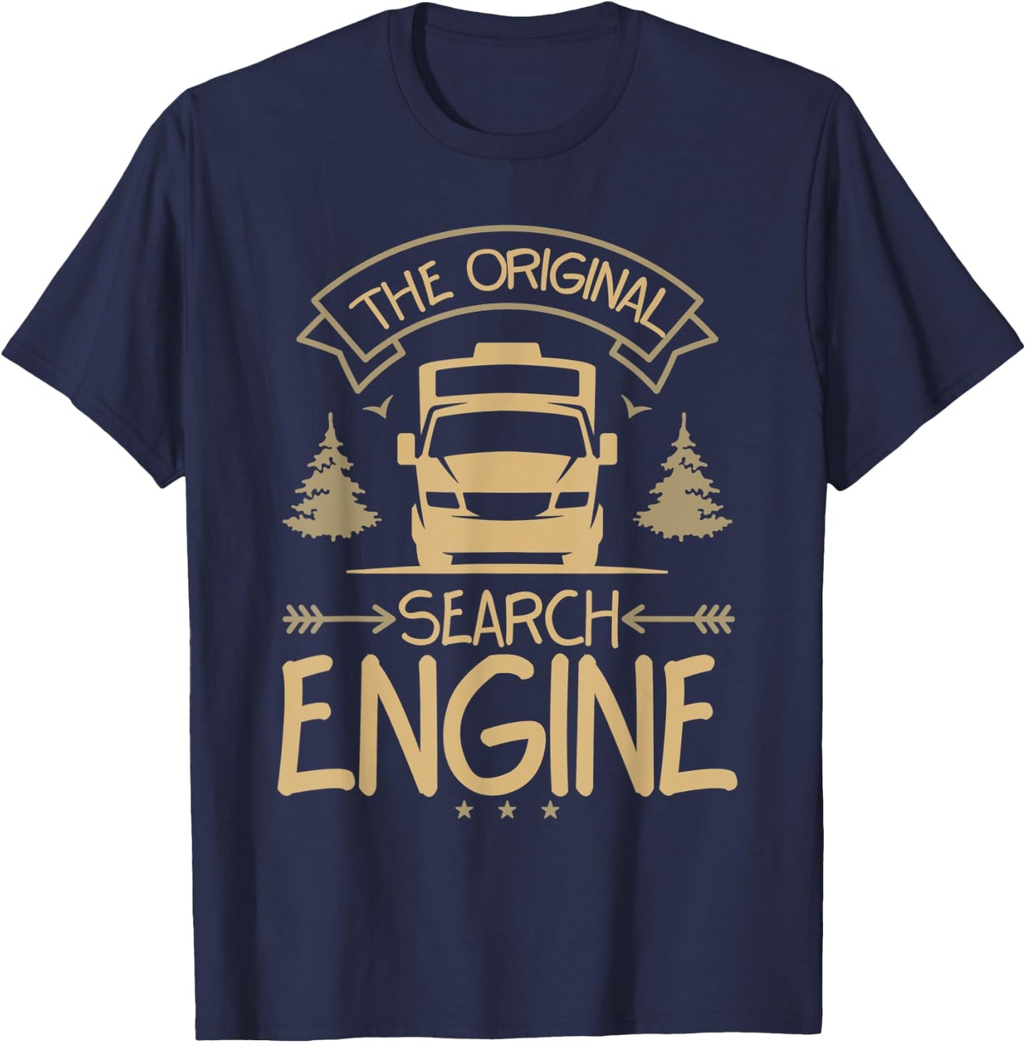 Funny Original Search Engine Vans Van Living Enthusiasts T-Shirt - T-Shirt | Navy