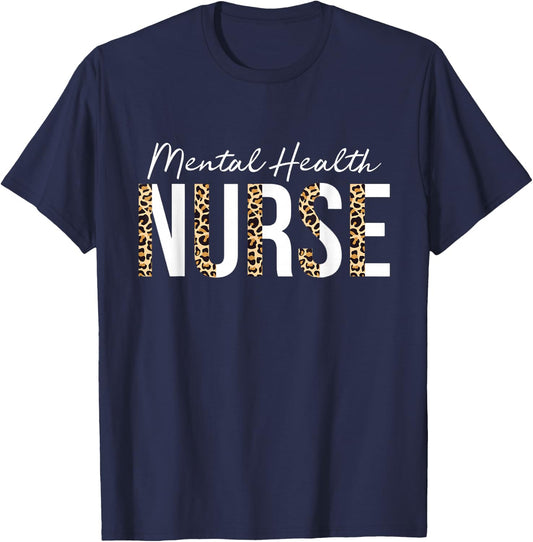 Mental Health Nurse Psych Nurse Psychiatric Nurse RN T-Shirt - T-Shirt | Navy