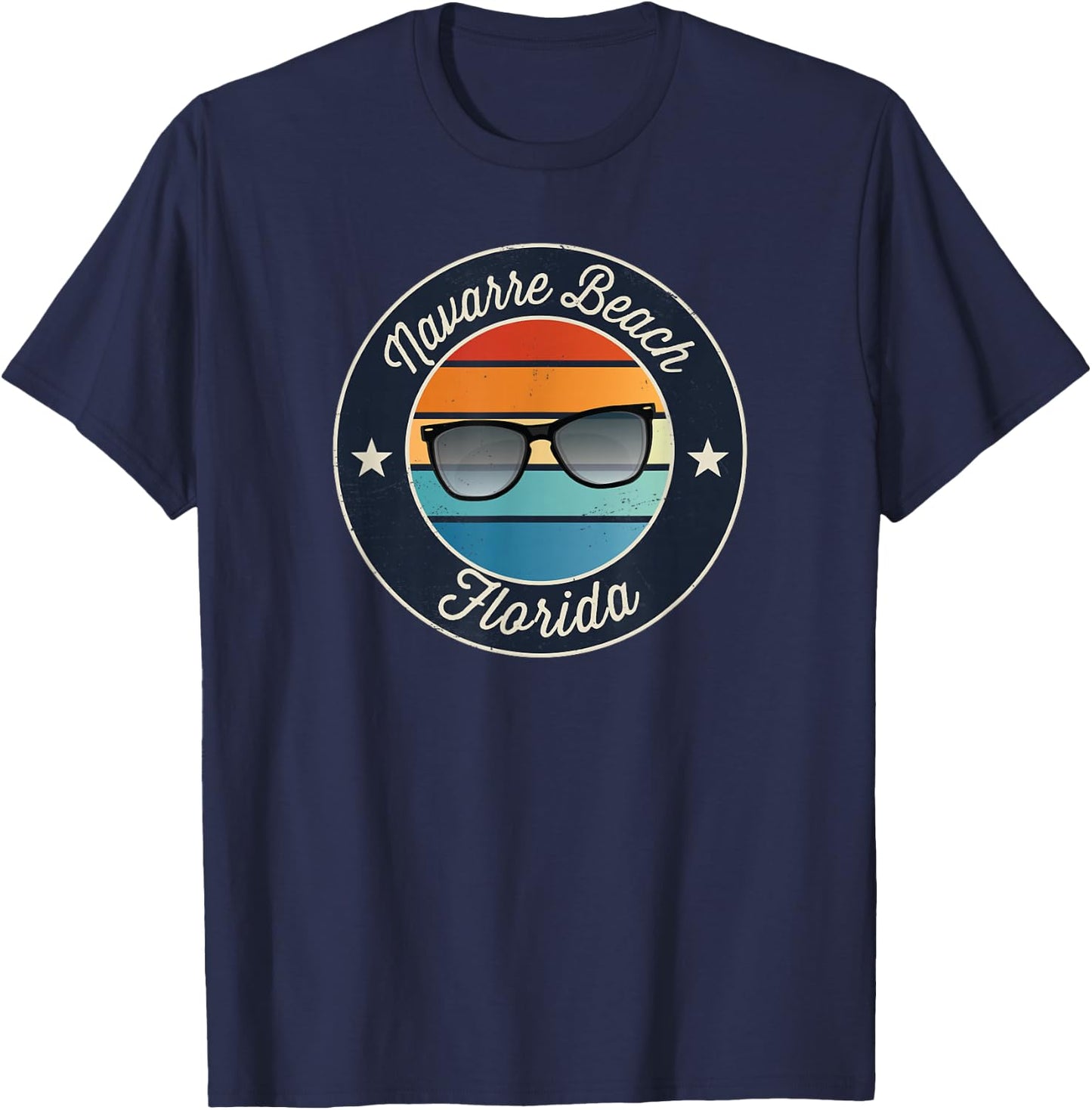 Navarre Beach Florida Souvenir Graphic T-Shirt - T-Shirt | Navy