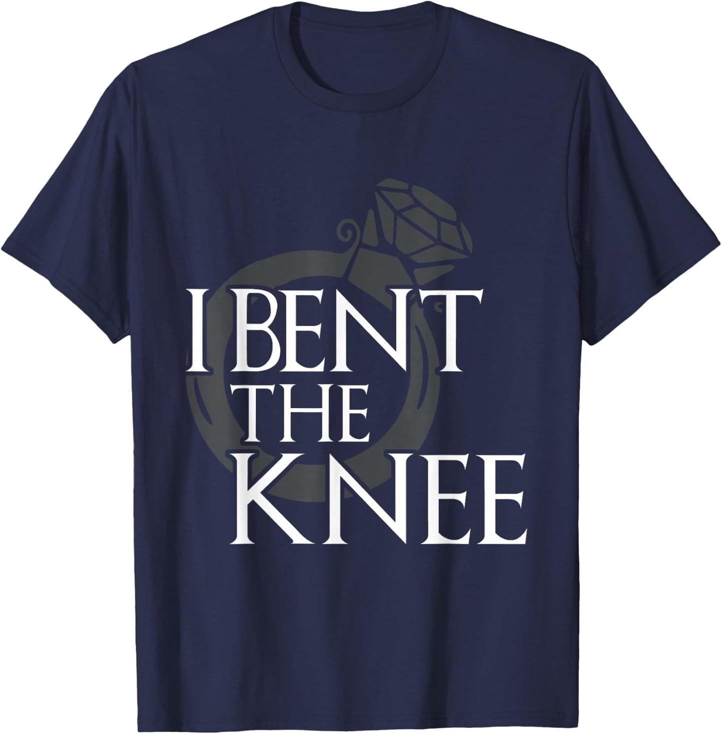 I Bent The Knee Groom To Be Bachelor Engagement Party Gift T-Shirt - T-Shirt | Navy