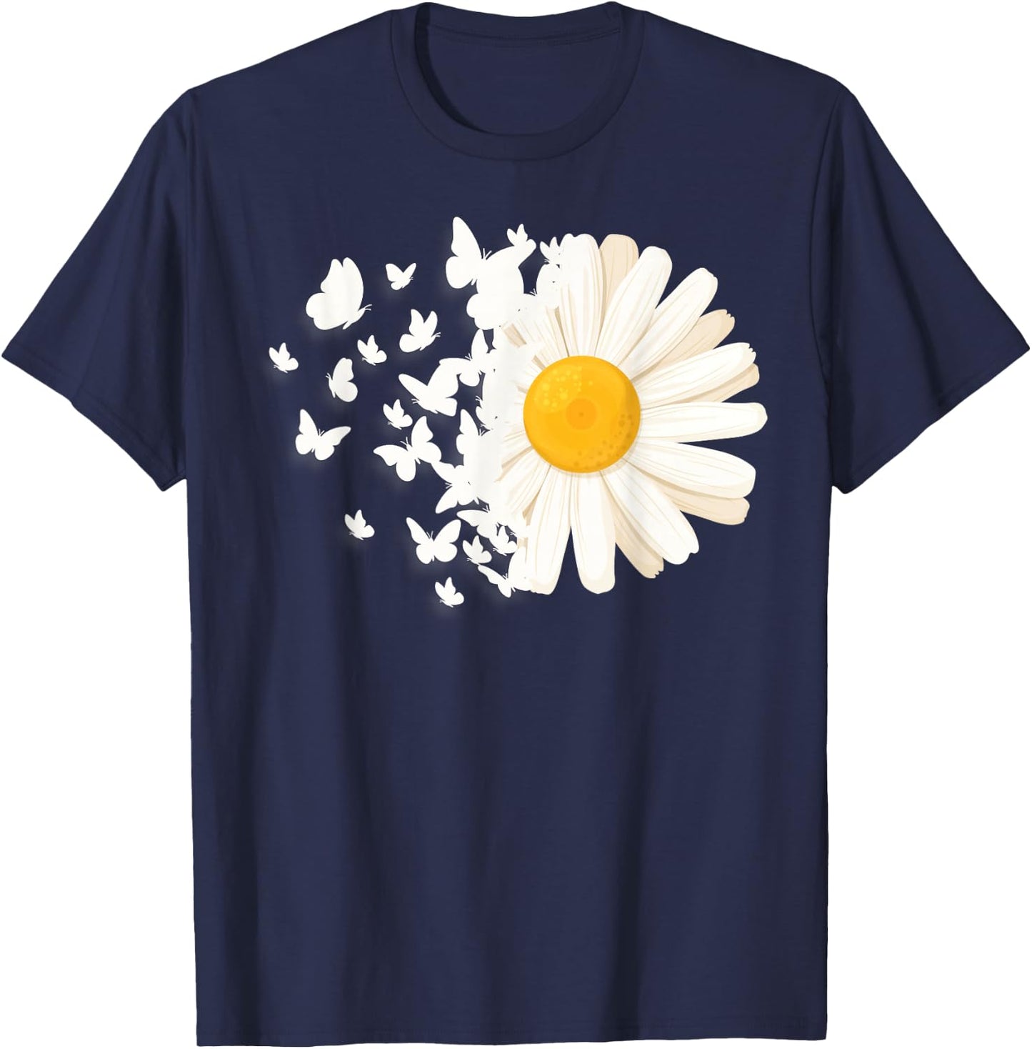 Marguerites Daisy Summer Daisies Flower Garden Gardeners T-Shirt - T-Shirt | Navy