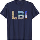 LBI: Long Beach Island, NJ Photo Beach, Ocean, Lighthouse T-Shirt - T-Shirt | Navy