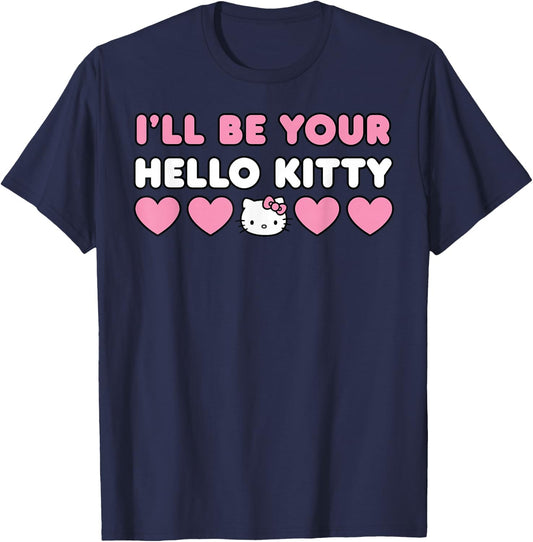 I'll Be Your Hello Kitty Couples Matching Valentines Day T-Shirt - T-Shirt | Navy