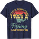 School Is Important But Fishing Is Importanter Youth Kids T-Shirt - T-Shirt | Navy