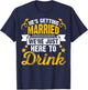 Funny Bride Groom Wedding Bachelor Bachelorette Party T-Shirt - T-Shirt | Navy