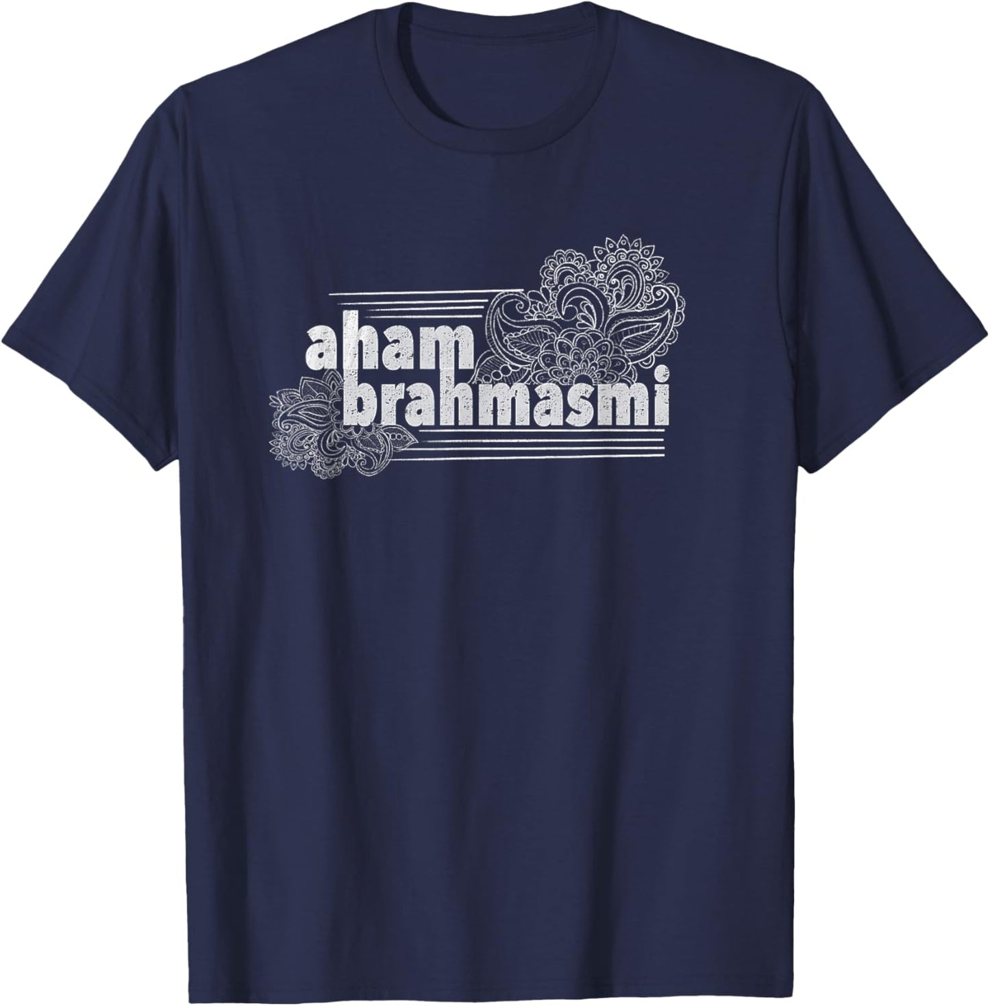Aham Brahmasmi I Am a Spark of This Universe T-Shirt - T-Shirt | Navy