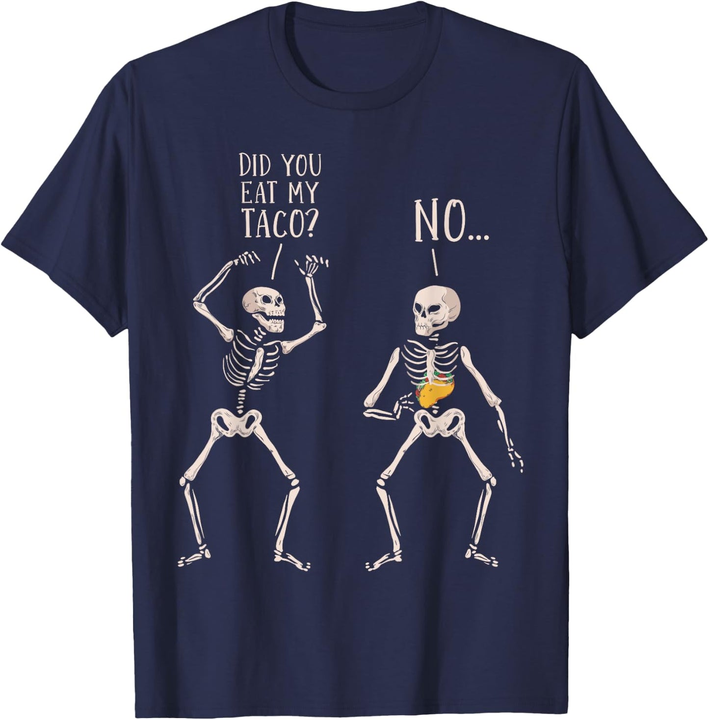 Funny Taco Costume Halloween T-Shirt - T-Shirt | Navy
