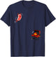 Steak Dive Funny Flying Steak BBQ Grilling Cartoon Humor Art T-Shirt - T-Shirt | Navy