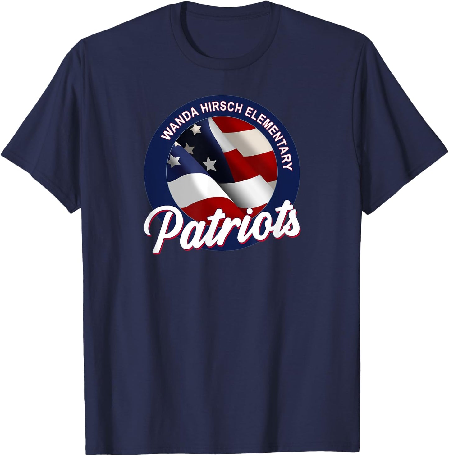 Wanda Hirsch Elementary Patriots T-Shirt - T-Shirt | Navy