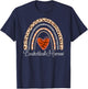 Basketball Mamaw Boho Rainbow Funny Basketball Mamaw T-Shirt - T-Shirt | Navy