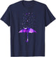Rain Purple Umbrella For Violet Favorite Color T-Shirt - T-Shirt | Navy