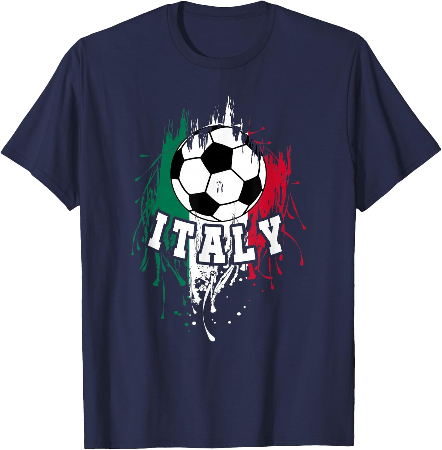 Italy Soccer Italian Football Italy Futbol T-Shirt - T-Shirt | Navy
