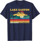 Vintage Retro Family Vacation North Carolina Gaston Lake T-Shirt - T-Shirt | Navy