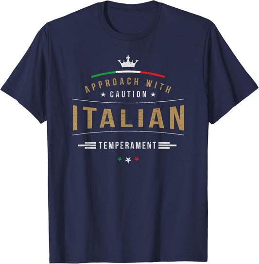 Italian Quote Funny Italy Pun Men Women T-Shirt - T-Shirt | Navy