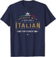 Italian Quote Funny Italy Pun Men Women T-Shirt - T-Shirt | Navy
