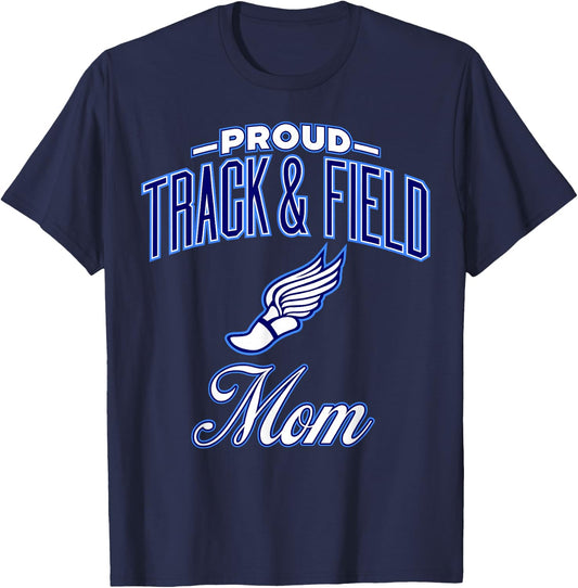 Track & Field Mom Shirt T-Shirt - T-Shirt | Navy