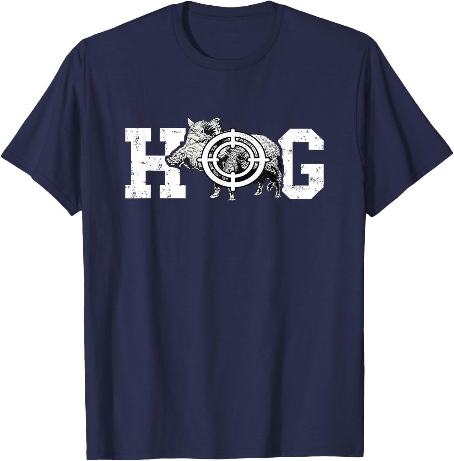 Hog Boar Wild Hog Hunting Wild Boar Pigs Wild Hog Hunting T-Shirt - T-Shirt | Navy