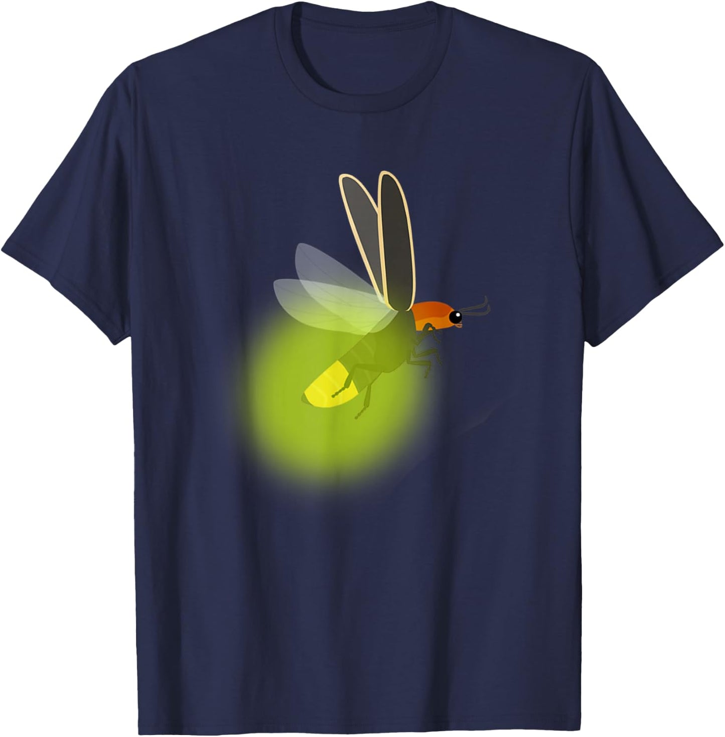 Bugs Insects Entomology Beetle Lightning Bug T-Shirt - T-Shirt | Navy