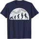 Flute player evolution flutist classical music T-Shirt - T-Shirt | Navy
