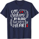 Not sisters by blood sisters by heart Besties Friends BFF T-Shirt - T-Shirt | Navy