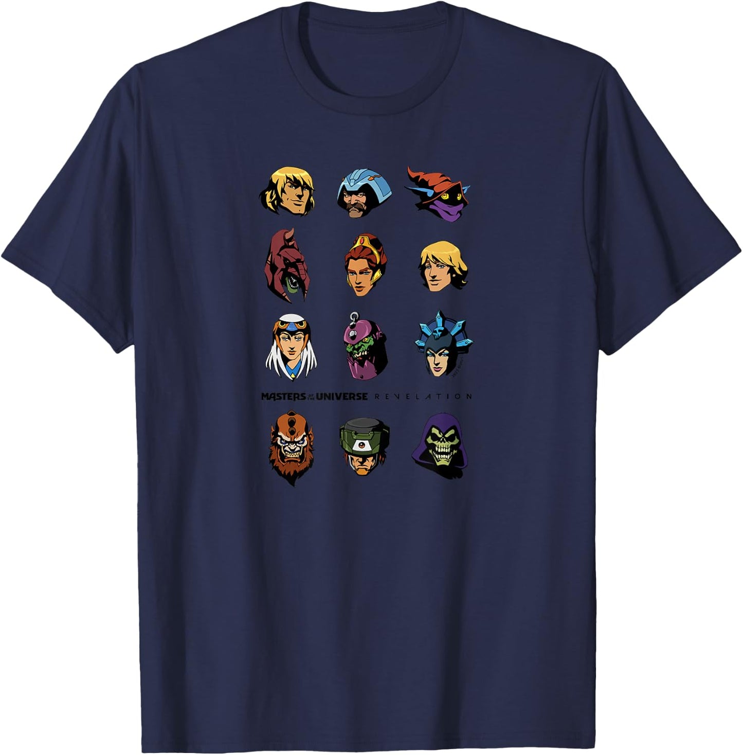 Masters of The Universe: Revelation - Character Faces T-Shirt - T-Shirt | Navy