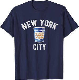 Greek Coffee Cup NYC New York design T-Shirt - T-Shirt | Navy